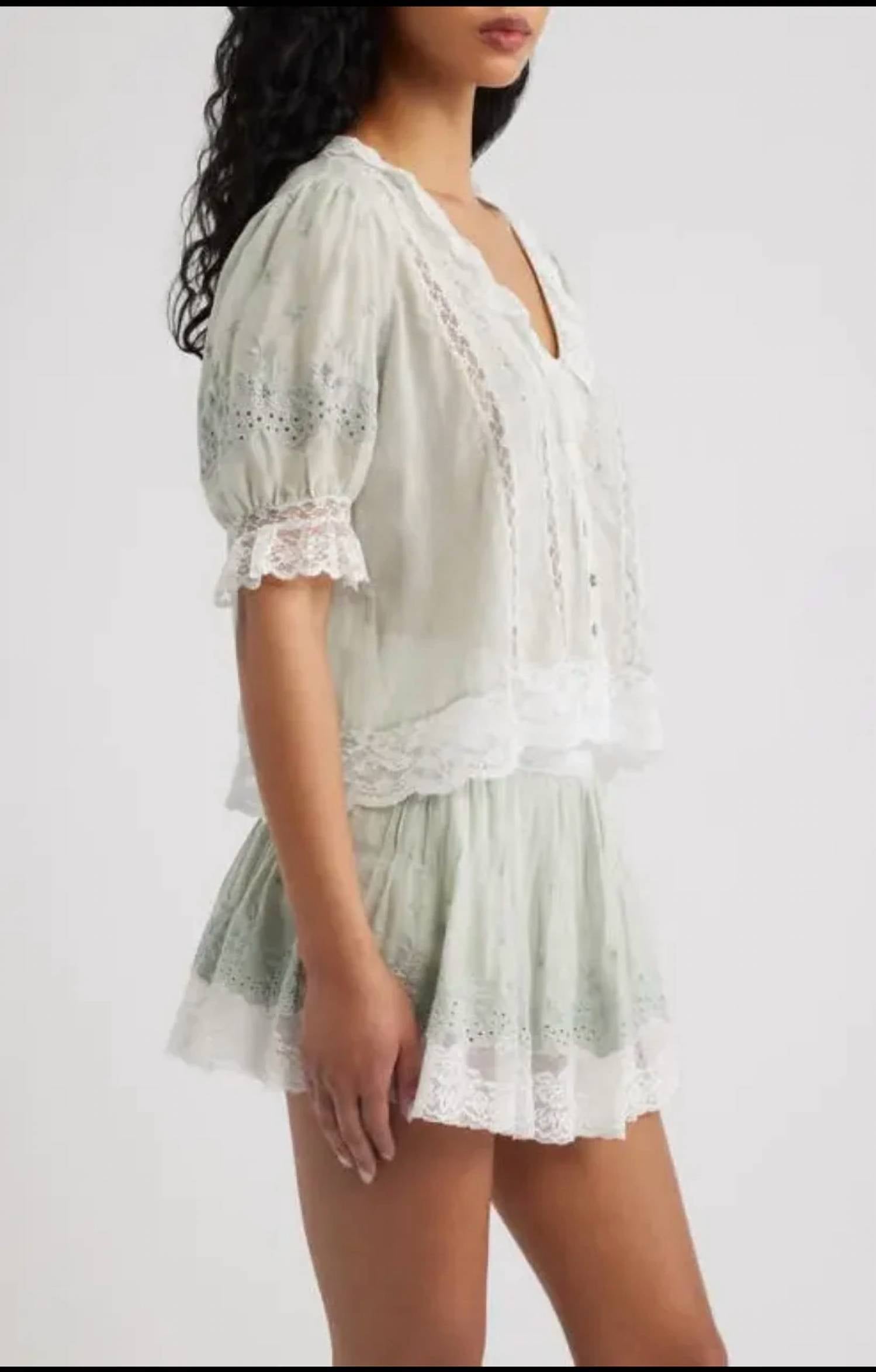 Loveshackfancy - Maurelle Cotton Lace Blouse