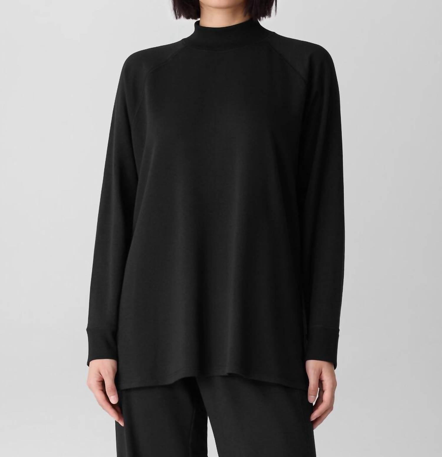 Eileen Fisher - Knit Mock Neck Long Sleeve Tunic