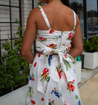 Skies Are Blue - Ruched Floral Top