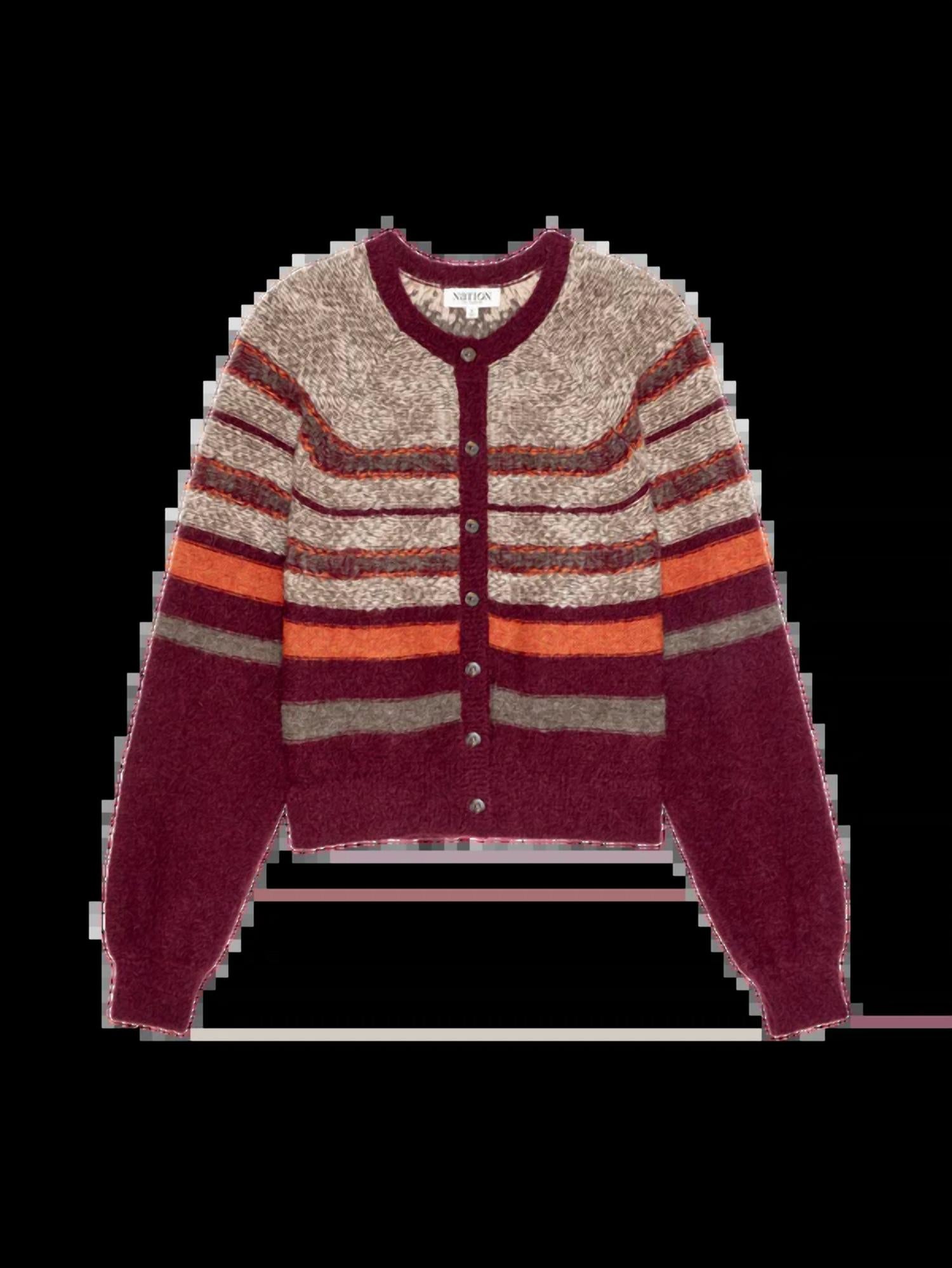 Nation LTD Lulu Cardigan in mazama fair isle - women's cardigan - view 6