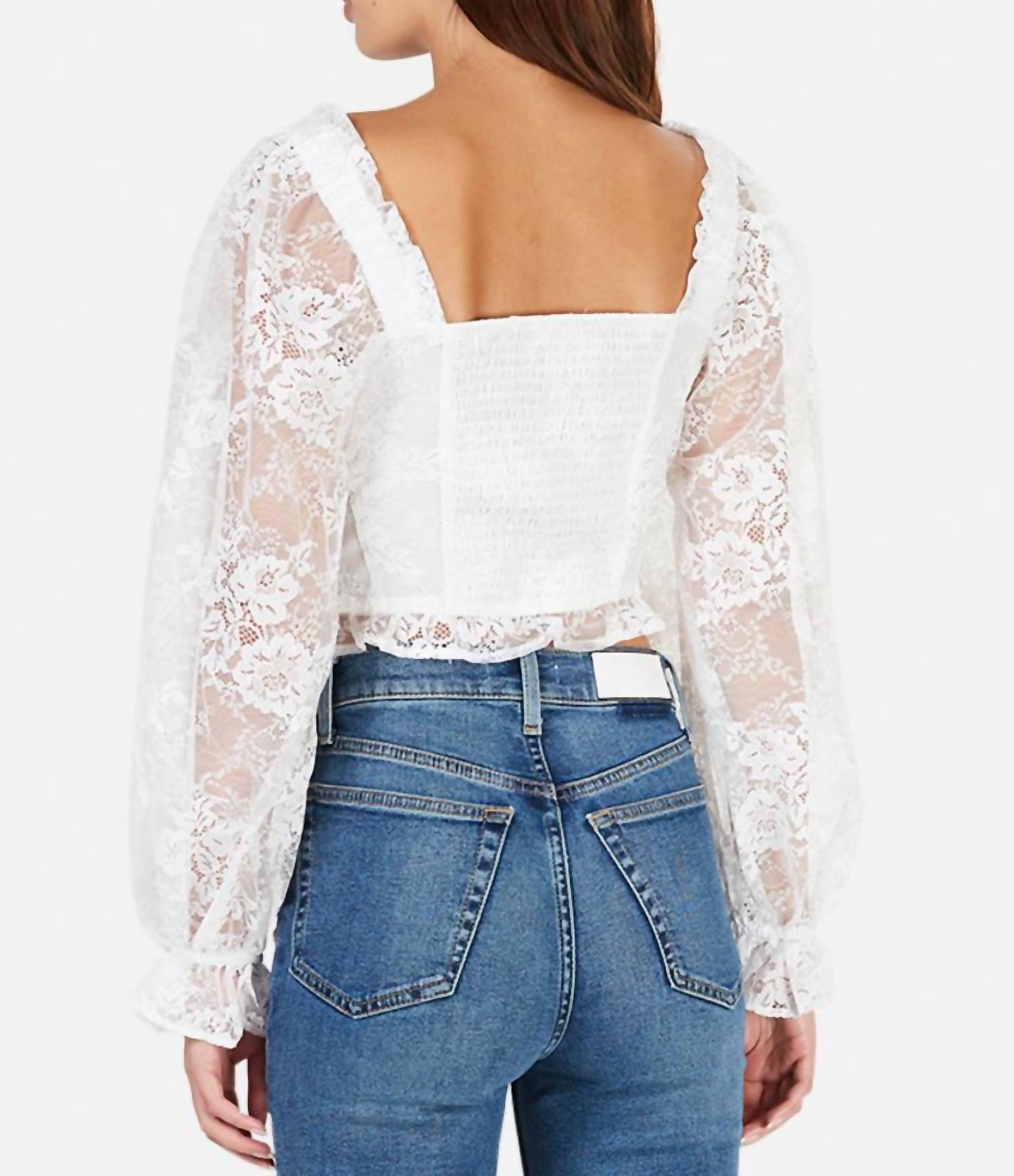 For Love & Lemons - Cheyenne Lace Bustier Top