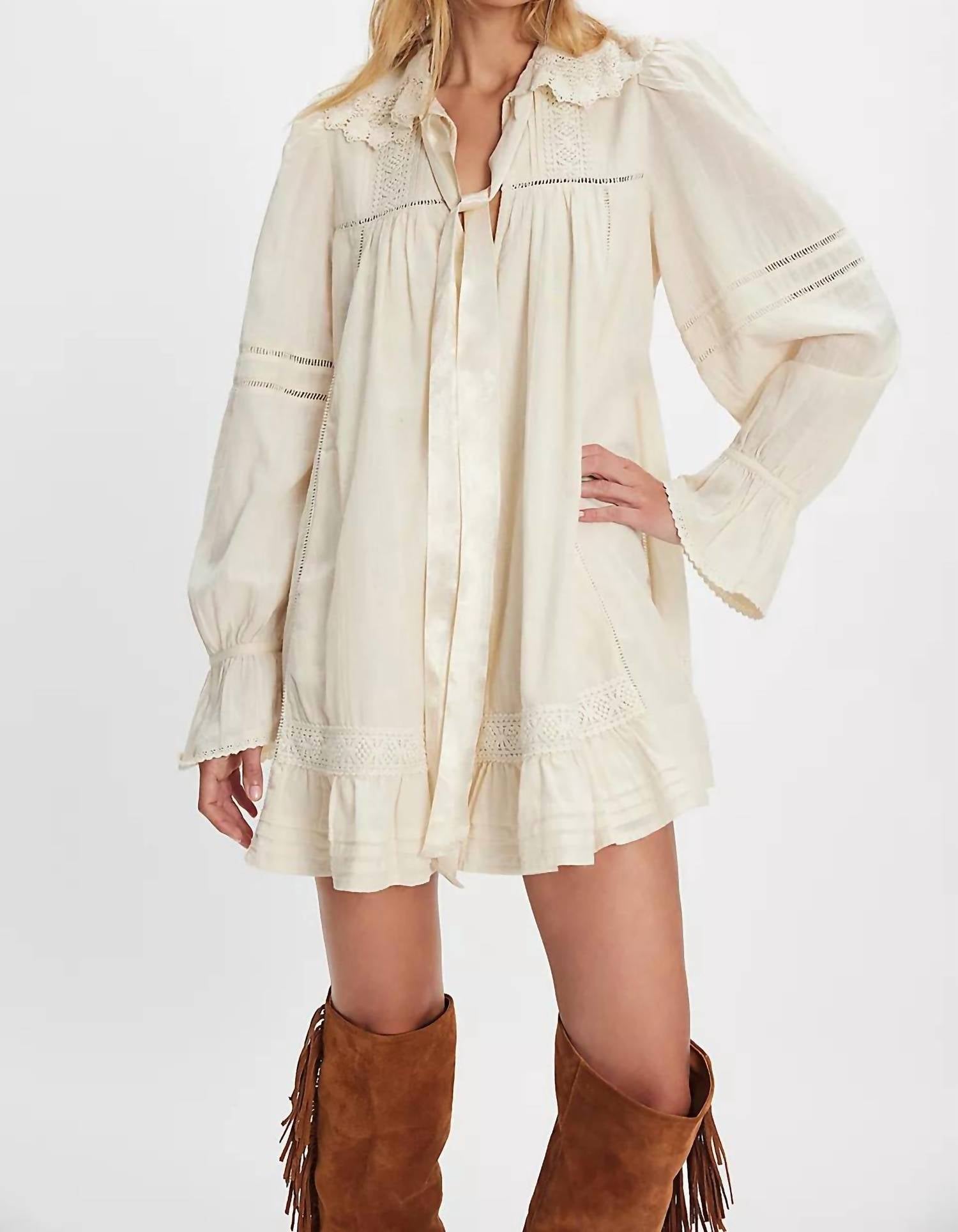 Free People - 5 O’clock Tea Time Mini Dress