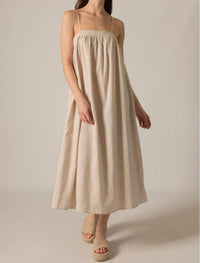 P.CILL Linen Maxi Dress in natural - women's dress