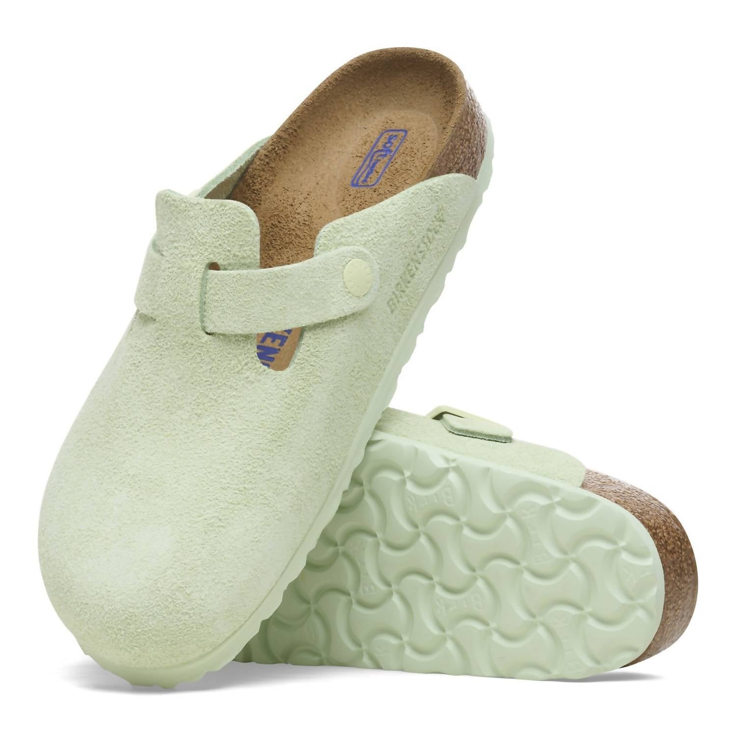 Birkenstock - Men's Boston Soft Footbed Suede Leather Closed Sandals