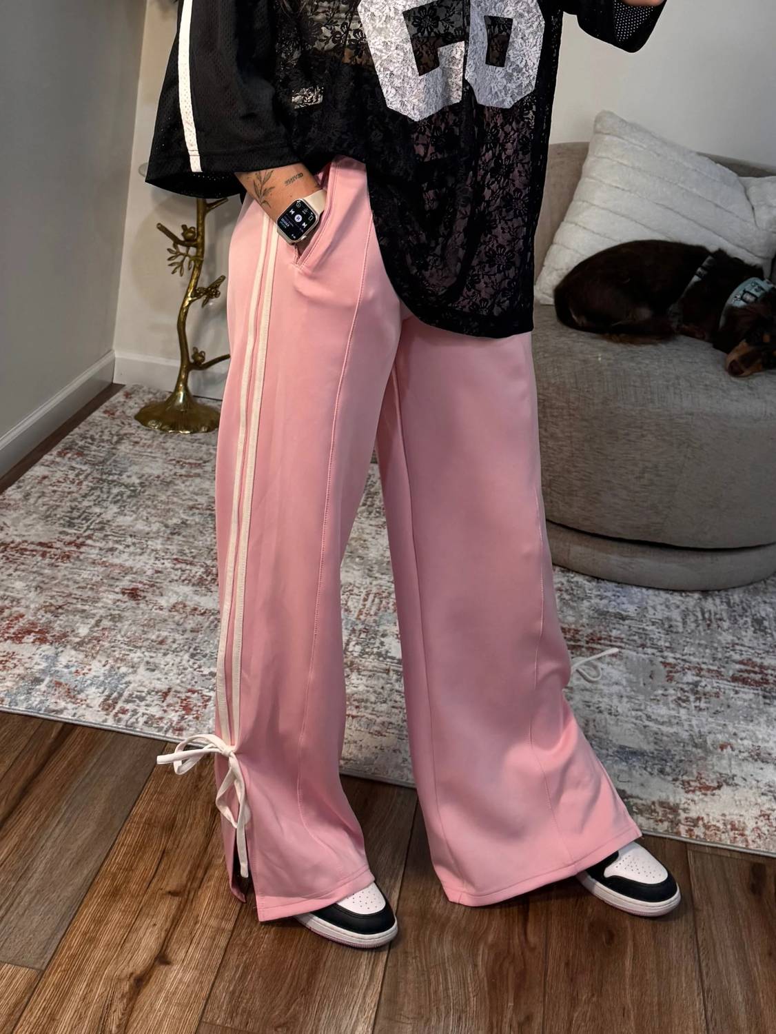 Le Lis - Women's Lexi Bow Detail Track Pants