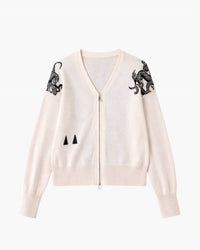 Lana Bilzerian - Dragon Zip Blouson Cardigan