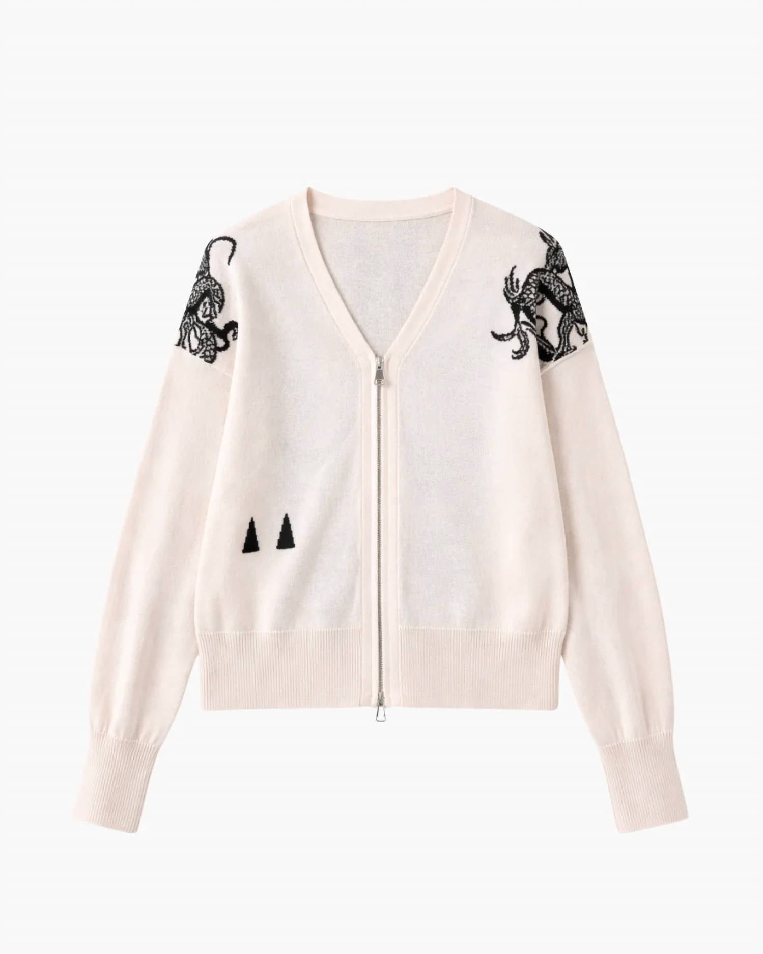 Lana Bilzerian - Dragon Zip Blouson Cardigan
