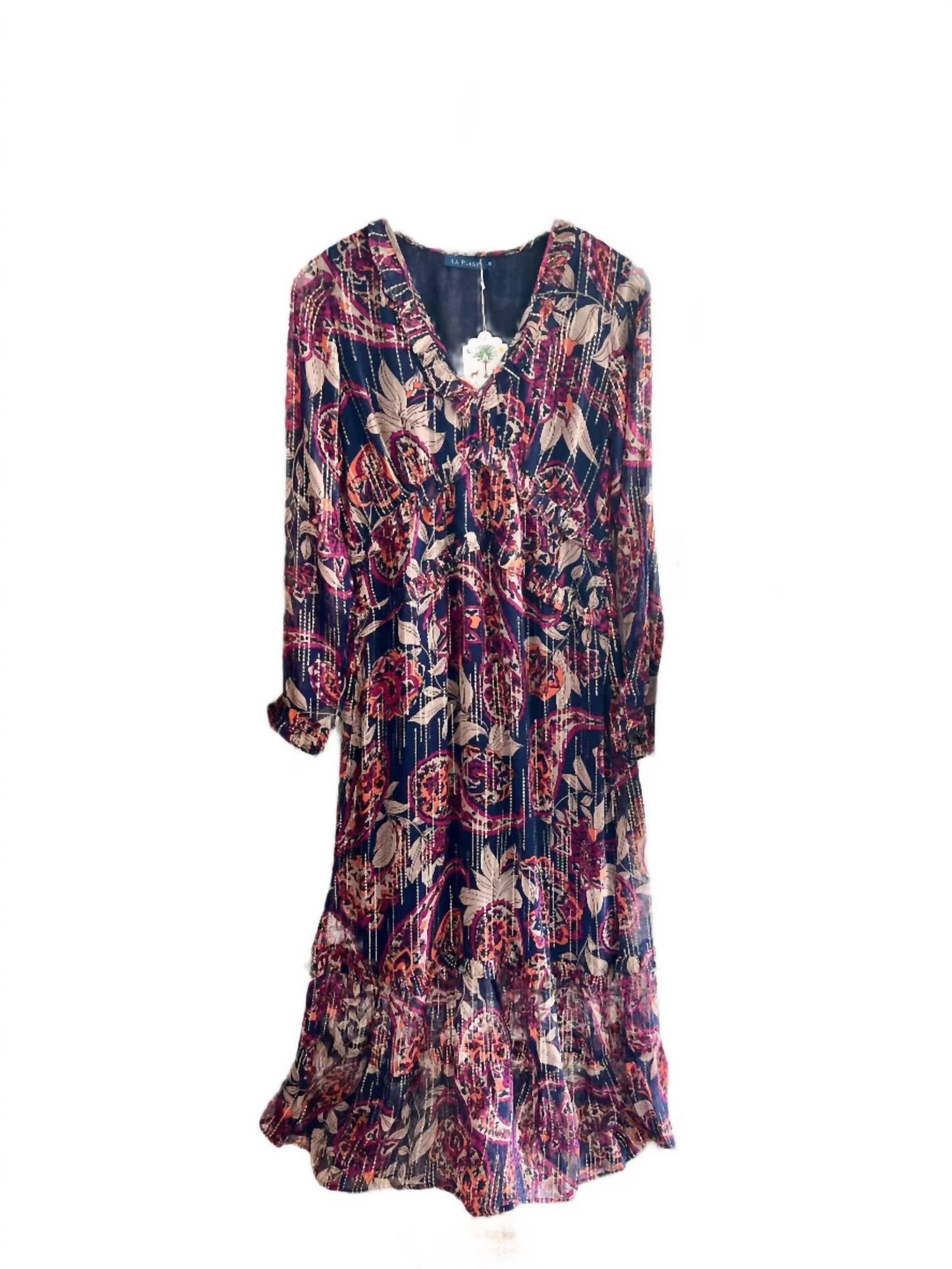 La Plage - Mallory Long Sleeve Maxi Dress