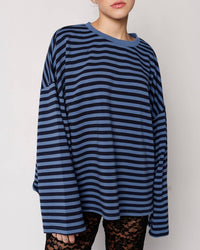 Mimosa - DEEP SEA STRIPED LONG SLEEVE TOP