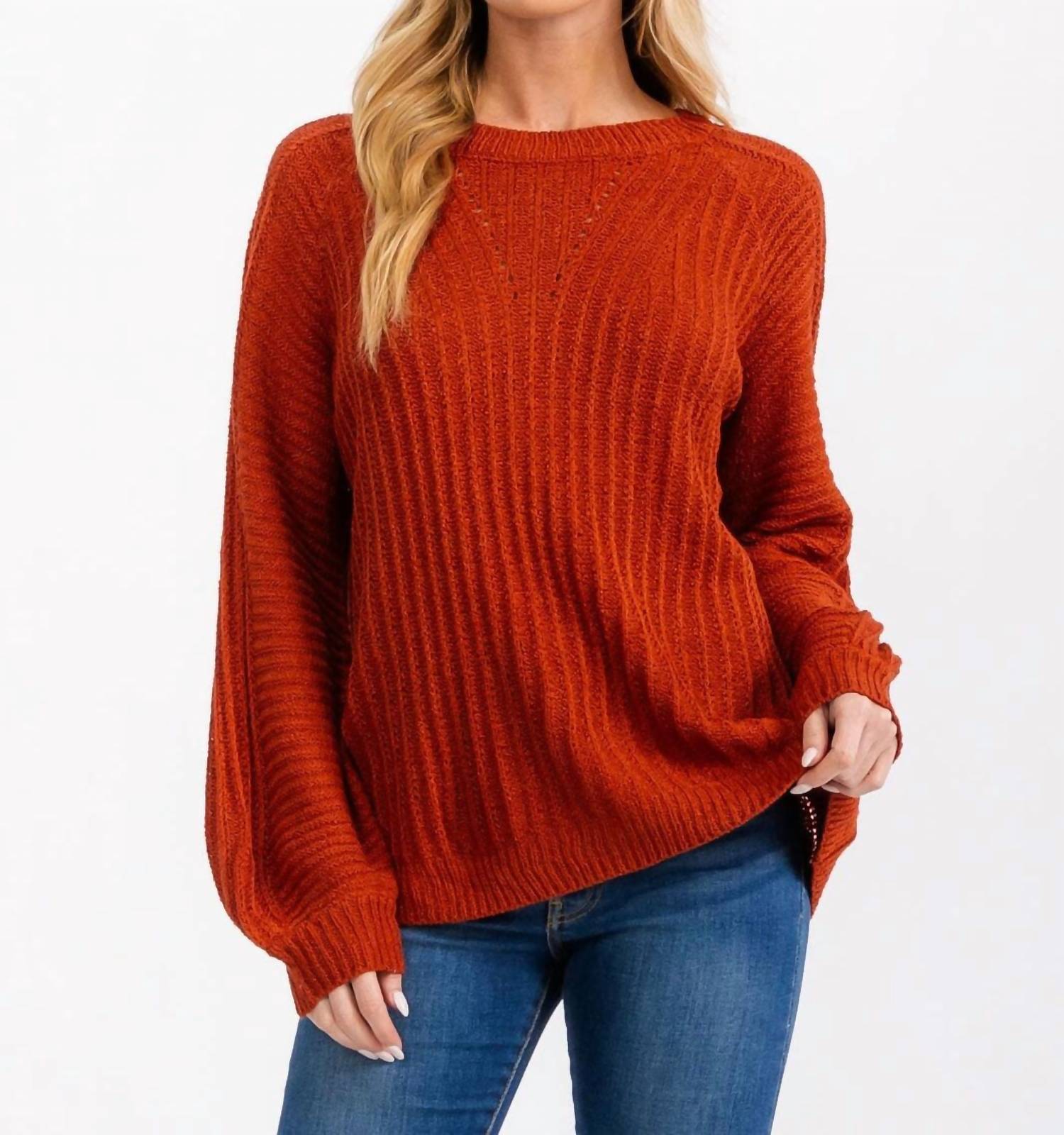 Wholesale Fashion Trends - Long Balloon Sleeve Pullover