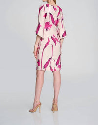 Joseph Ribkoff - Woven Twill Floral Print Sheath Dress