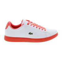 LACOSTE Women's Hydez Athletic Tennis Sneakers in white pink - women's sneaker - detail view