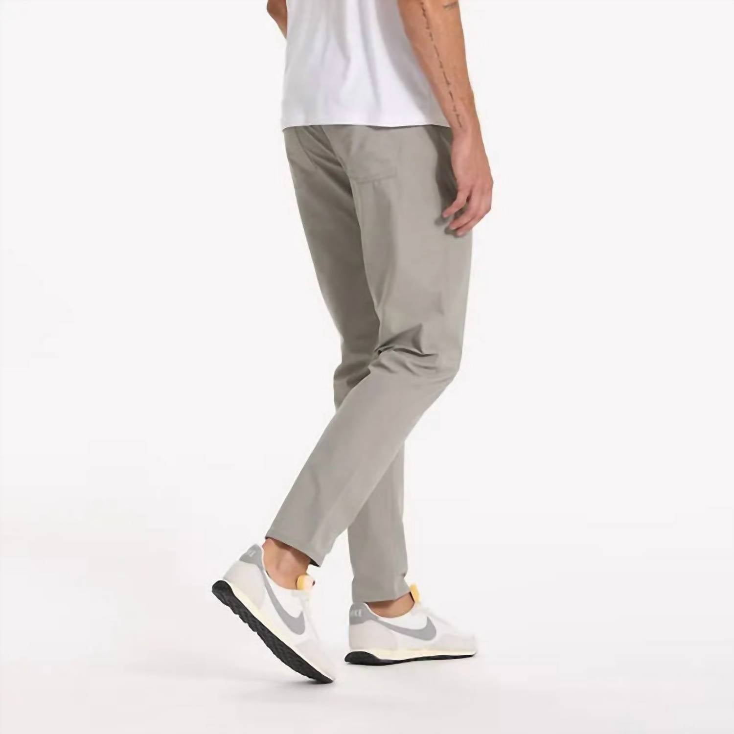 Vuori Meta Athletic Slim 30" Pants in driftwood - men's pants - alternate view