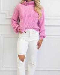 Risen - Distressed Straight Leg Jeans