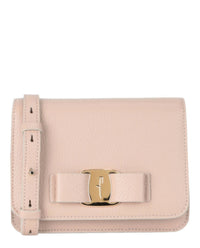 Salvatore Ferragamo Women's Vara Bow Crossbody Bag in light pink - women's bag