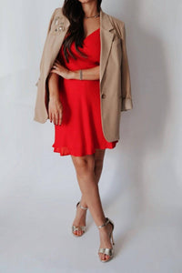Gilli - A Demure Holiday Mini Dress