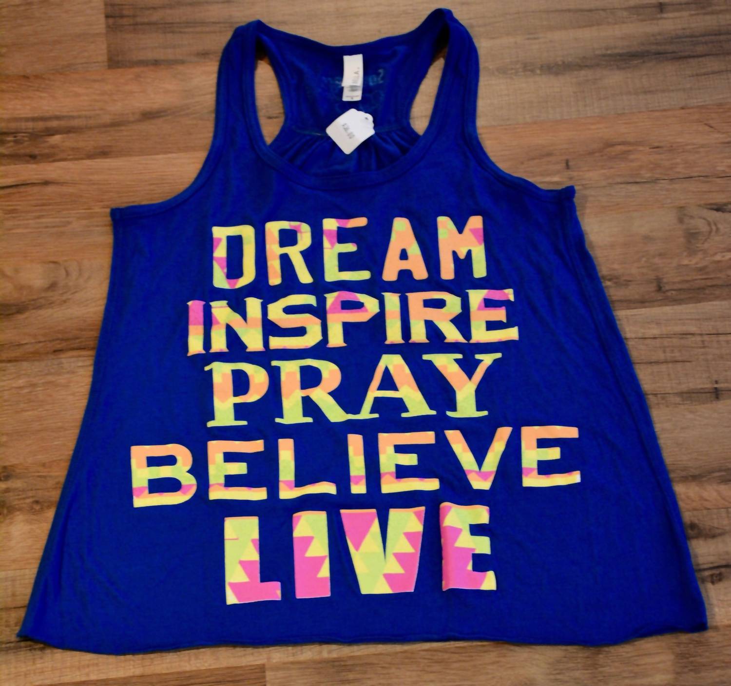 Southern Jewelz Women's Dream Inspire Pray Tank Top in purple - women's tank top