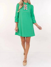 Tcec - Mandarin Collar Detail Dress