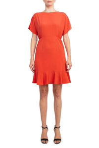 Donna Morgan - Short Sleeve Solid Jersey Dress