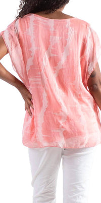 Gigi Moda - Natacha Short Sleeve Tie Dye Top
