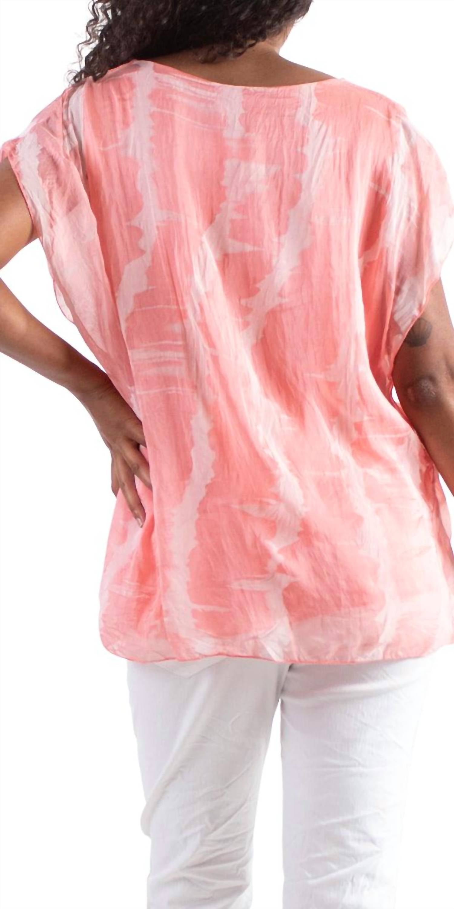 Gigi Moda - Natacha Short Sleeve Tie Dye Top