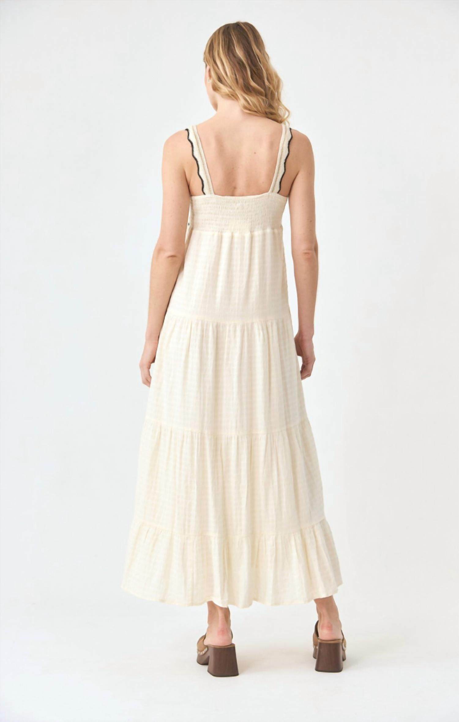 Mint Exclusives Nakara Dress in ivory - women's dress - view 4
