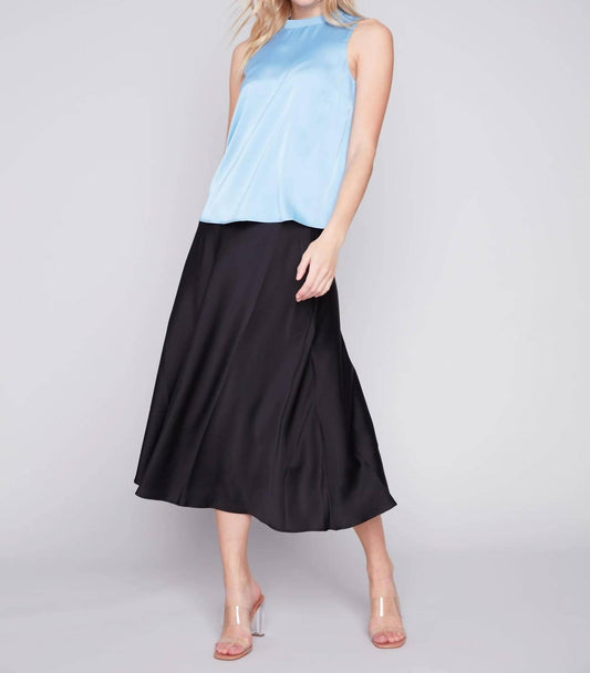 Charlie B - Sleeveless Satin Top