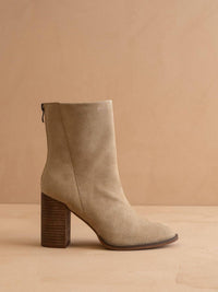 Oasis Society - Women's The Maxine Minimal Suede Heel Fall Bootie
