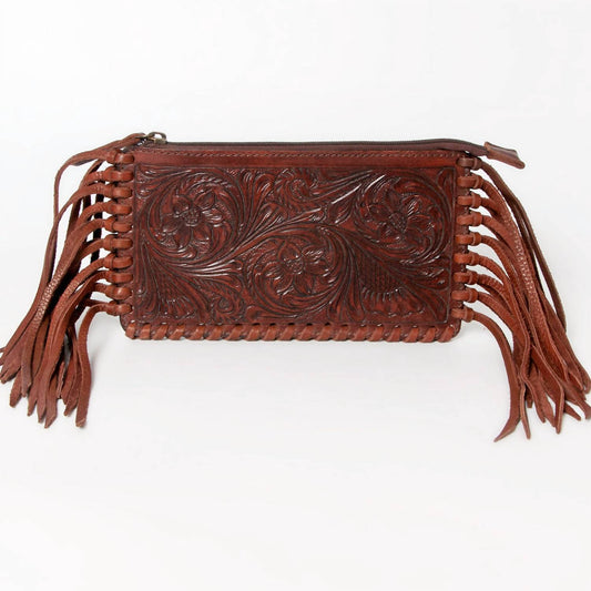 American Darling - Women's High Quality Genuine Full Grain Leather Wristlet