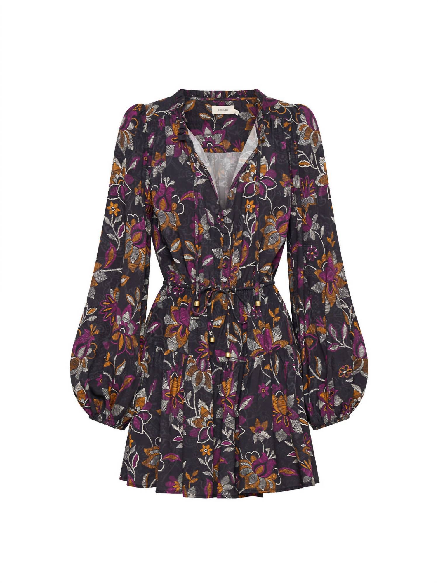 KIVARI Long Sleeve Mini Dress in imani - women's dress - view 5