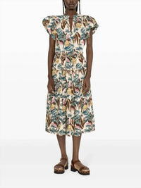 Ulla Johnson Fernanda Midi Skirt in wildflower - women's skirt