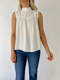Sage The Label - Women's Marie Mock Neck Tank Top