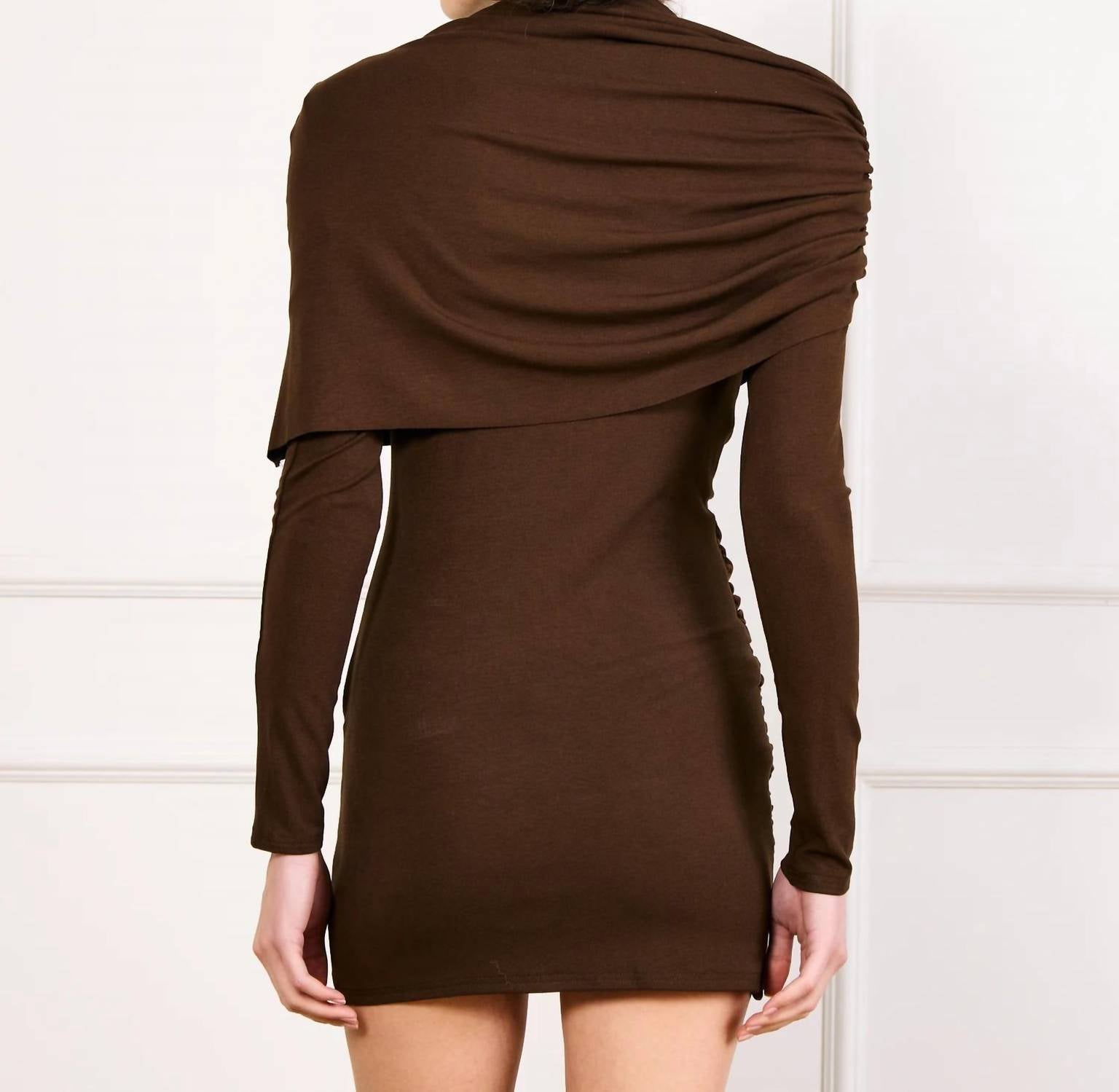 Line And Dot - Lior Draped Mini Dress