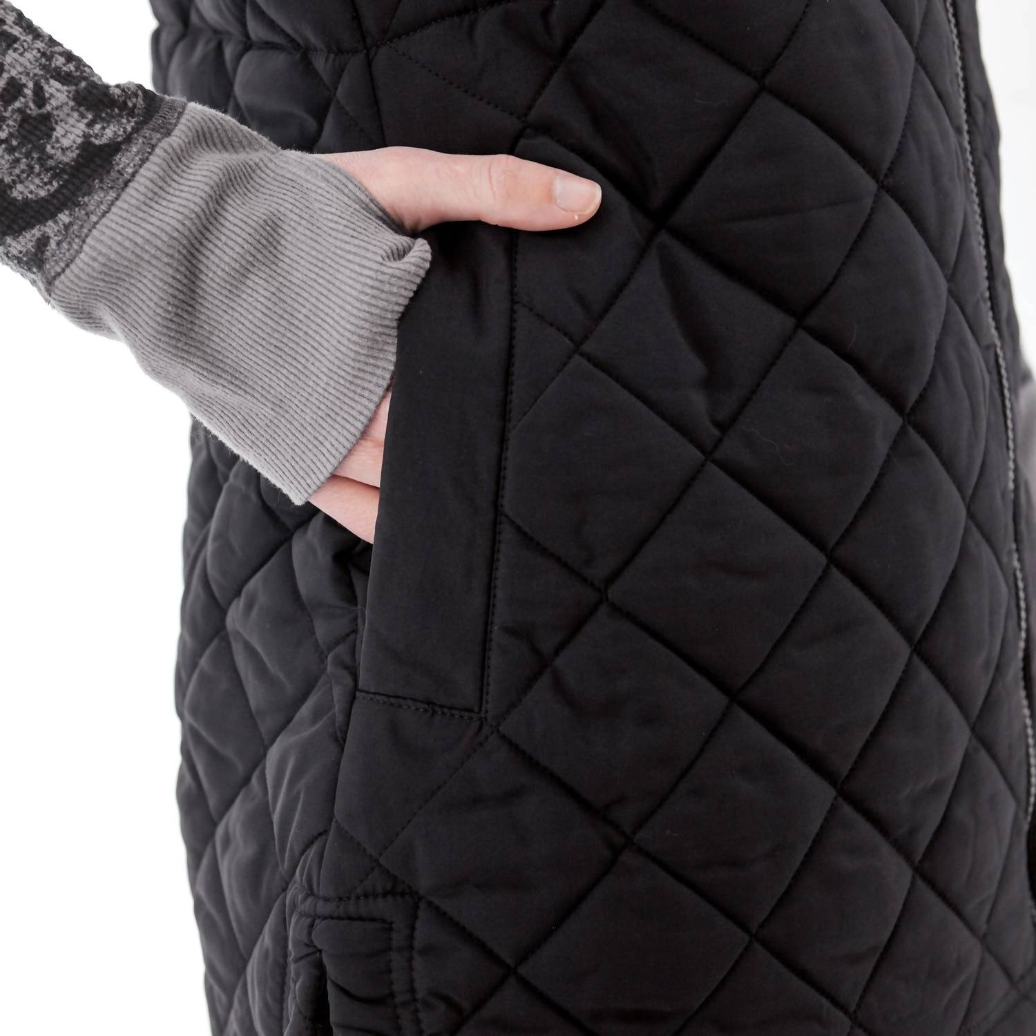 Aventura Flurry Quilted Vest in black - women's jacket - view 5