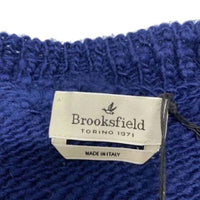 Brooksfield - Men’s Slub Wool Crew Neck Knit Sweater