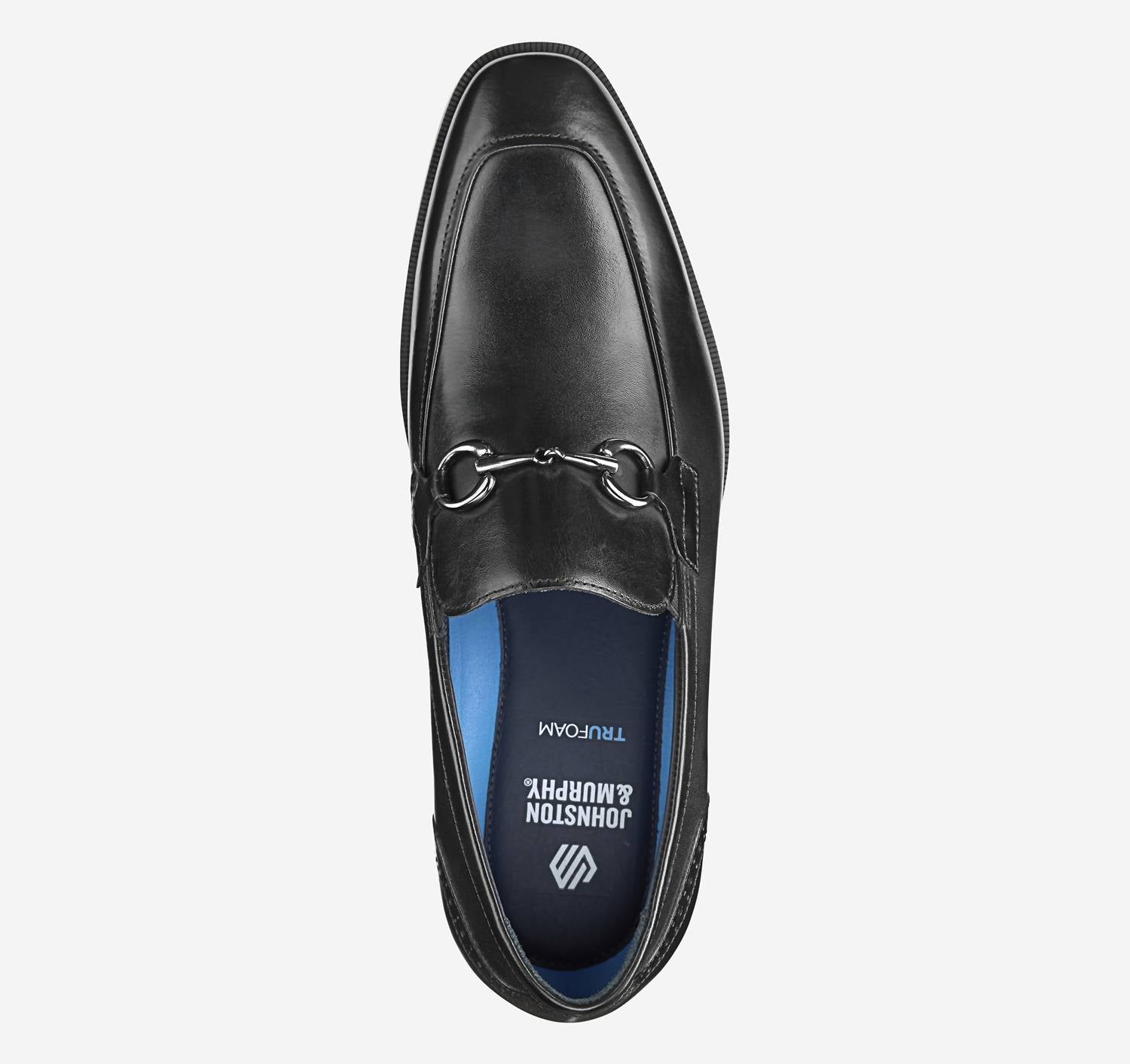 JOHNSTON & MURPHY Men's Gibbons Bit Loafer in black full grain - men's loafer - alternate view