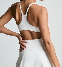 YEAR OF OURS Stretch Studio Bralette in white - women's intimate - alternate view