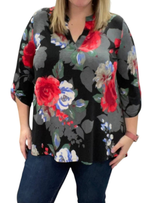Honeyme - Floral Gabby Top