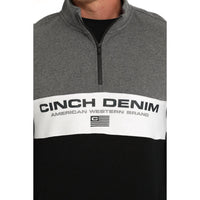 Cinch - Colorblock Quarter-zip Pullover Sweater