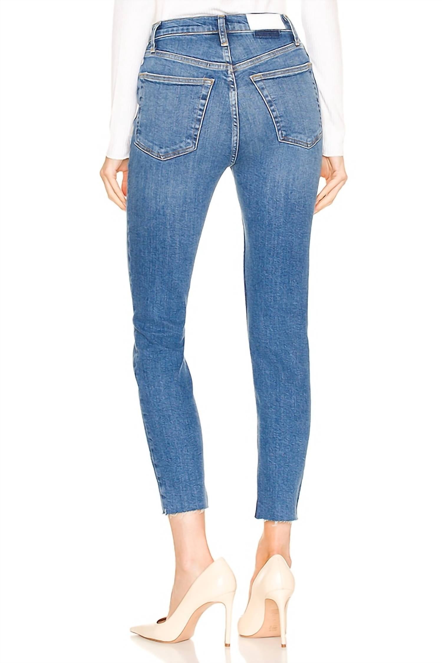Re/Done - 90s Ultra High Rise Ankle Crop Jeans