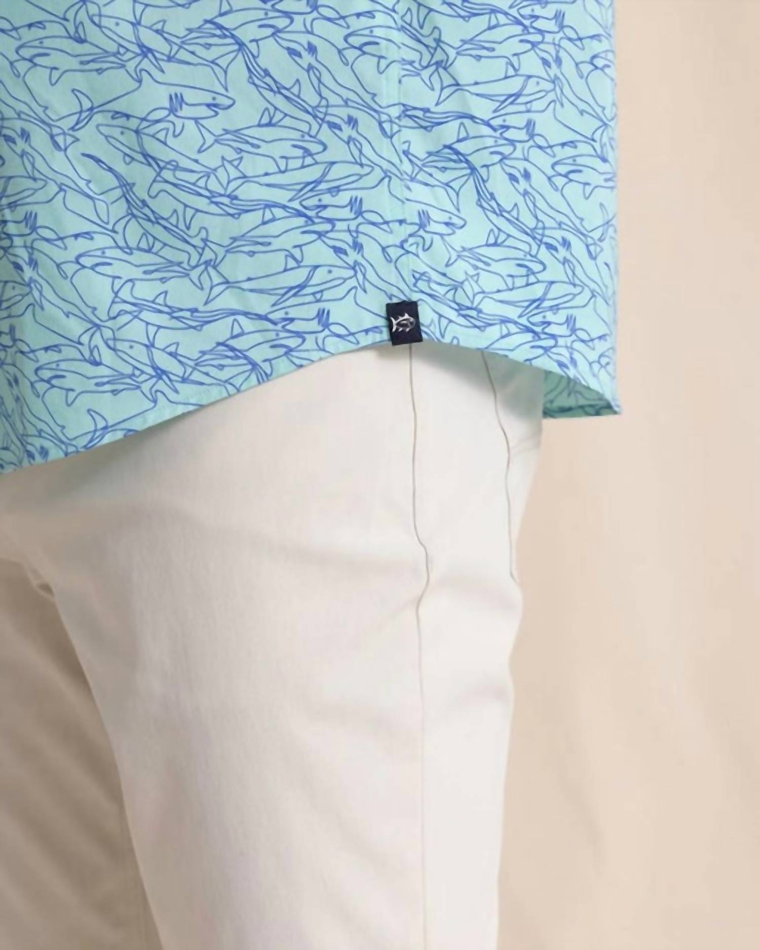 Southern Tide - Shark Bait brrr Intercoastal Short Sleeve Sport Shirt