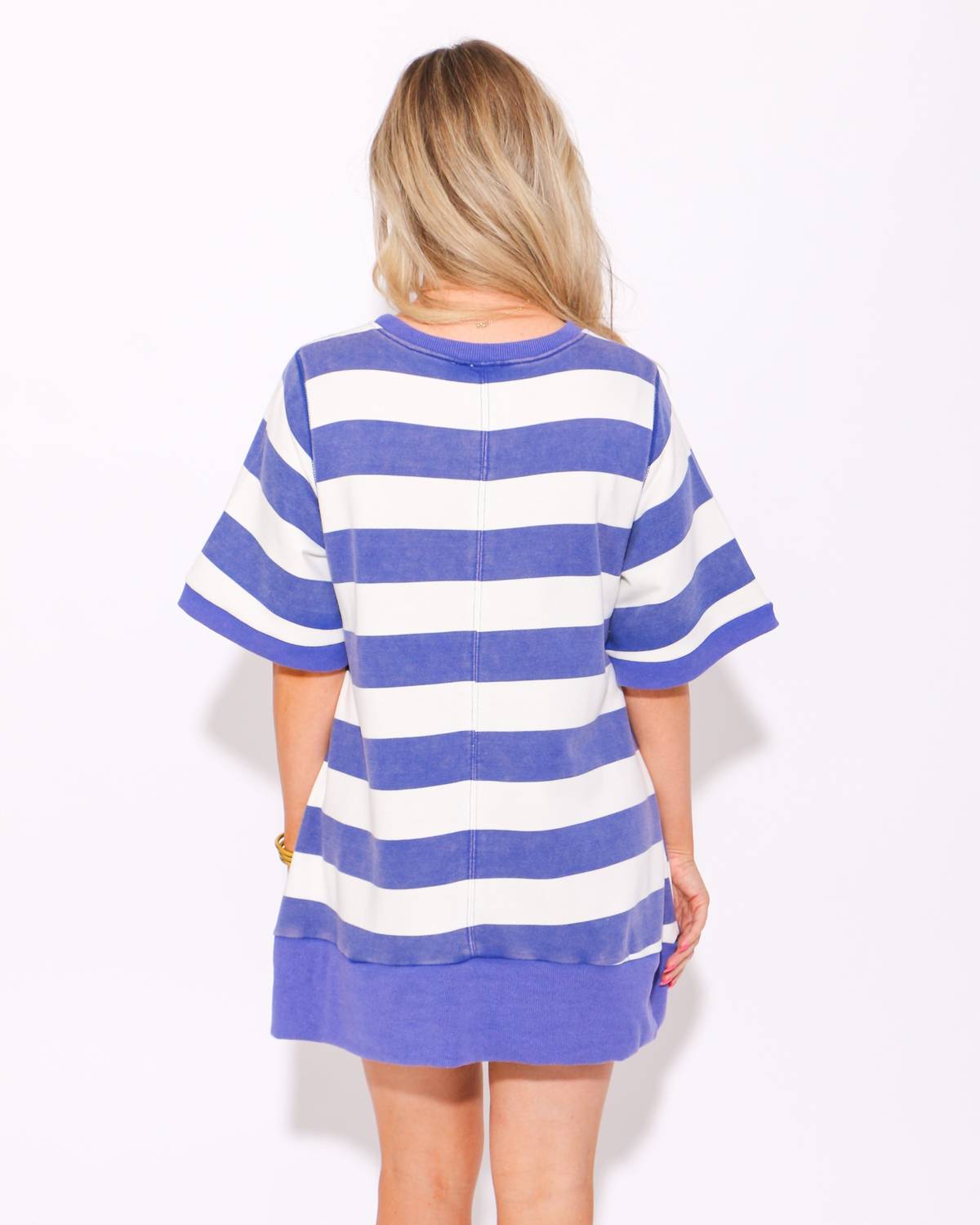 Fantastic Fawn - Weekend Stripes French Terry Mini Dress