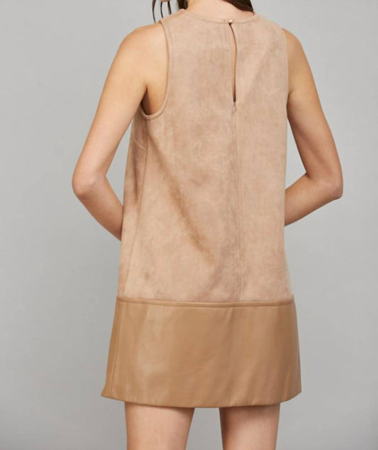 Fate - Faux Leather Suede Dress