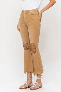 Vervet By Flying Monkey - Women's Fallen Crop Flared Jeans