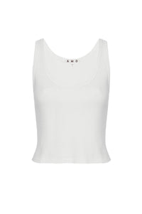 Amo - Crop Rib Tank Top