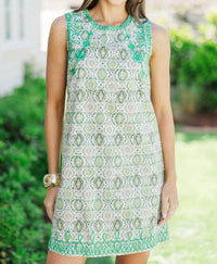 Voy - Kaleidoscope Embroidered Shift Dress