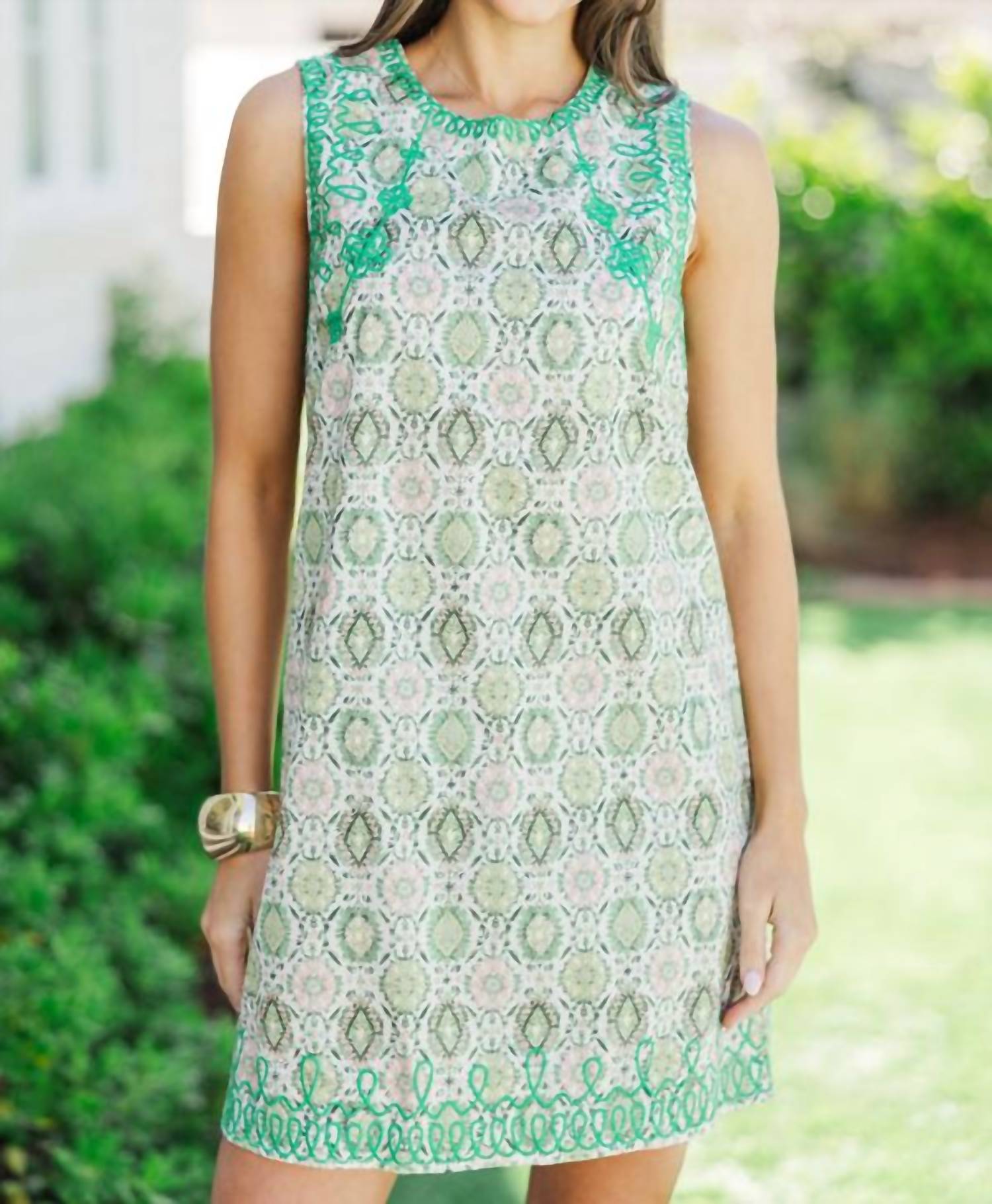 Voy - Kaleidoscope Embroidered Shift Dress