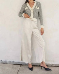 Dress Forum - Contrast Rib Cardigan