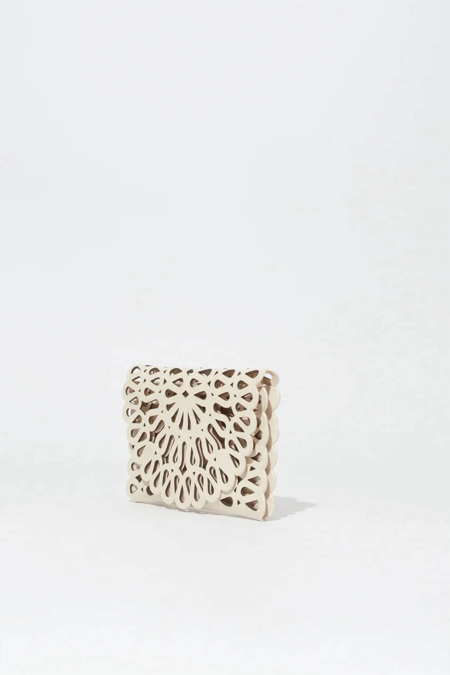 Simkhai - Women's Mccall Laser Cut Leather Clutch Bag