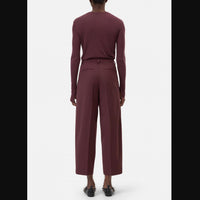 CLOSED Ruthy Relaxed Fit Trouser Pants in dark red - women's pants - detail view